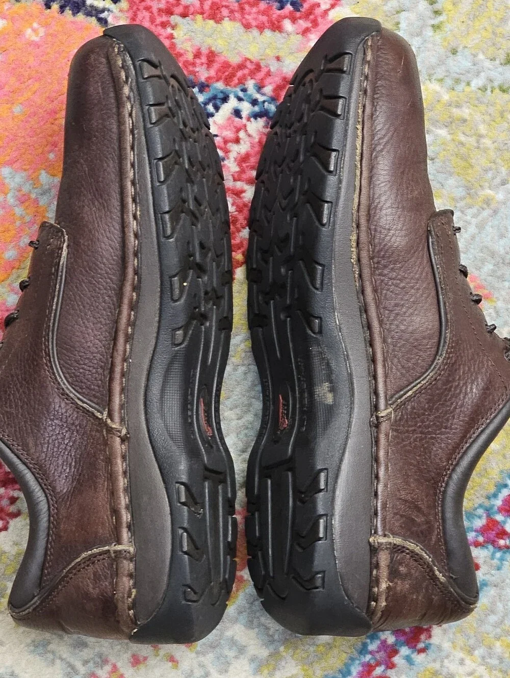 Red Wing 6704 Men's Size 9 Shoes StitchMax Aluminum Toe Oxfords Low Boots Brown